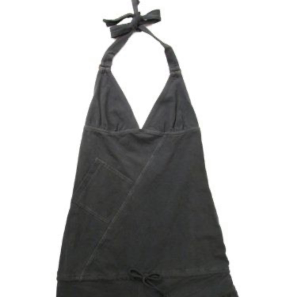 Diesel Women Abing Romper Charcoal, Grey EUC